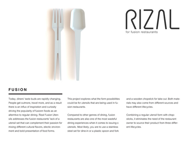 Rizal Utensils for Fusion Restaurants